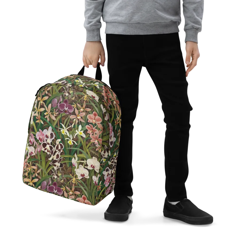 Velvet Orchidarium on Minimalist Backpack — Zoomed-in