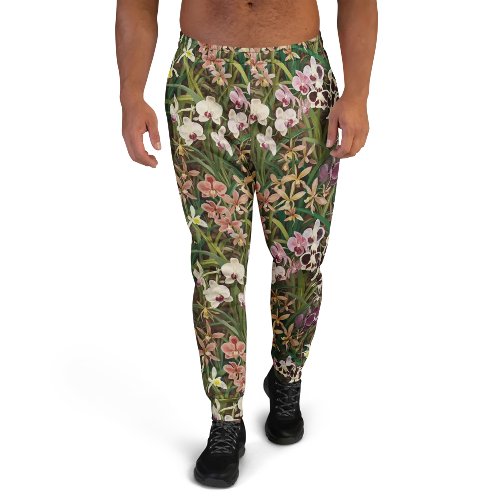 Velvet Orchidarium on Men's Joggers — Front