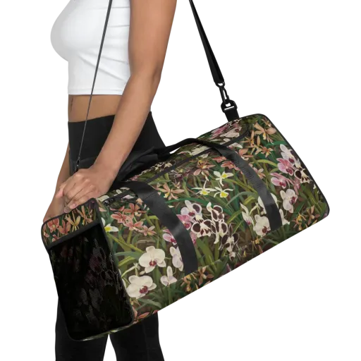 Velvet Orchidarium on a Duffle Bag