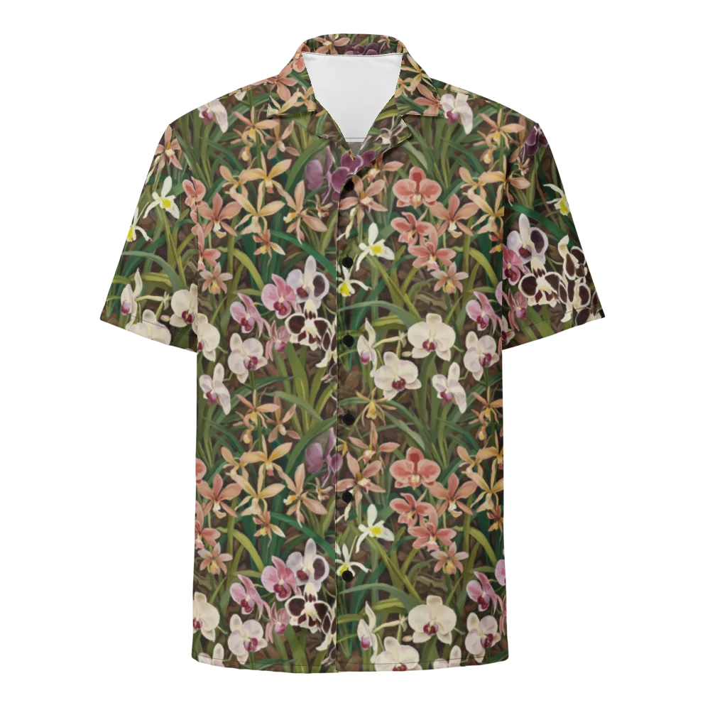 Velvet Orchidarium on Button Shirt — Front