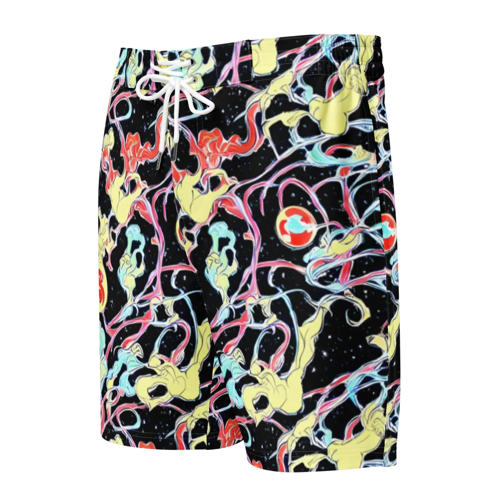 Galactic Whirl on Men's Board Shorts — Front