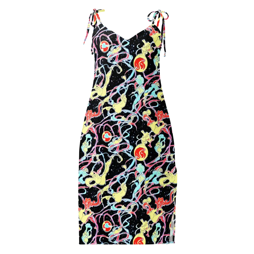 Galactic Whirl on Slip Dress — Front