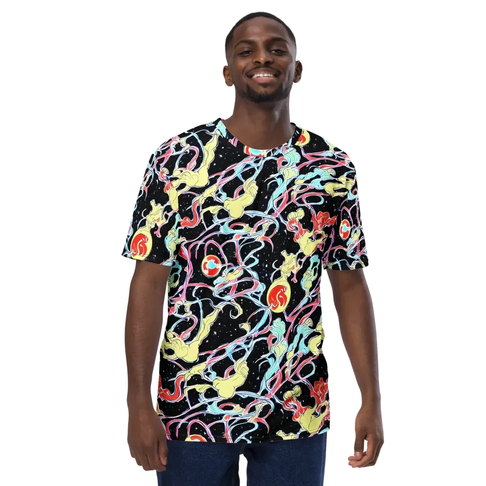 Galactic Whirl on Men's Crew Neck T-Shirt — Front