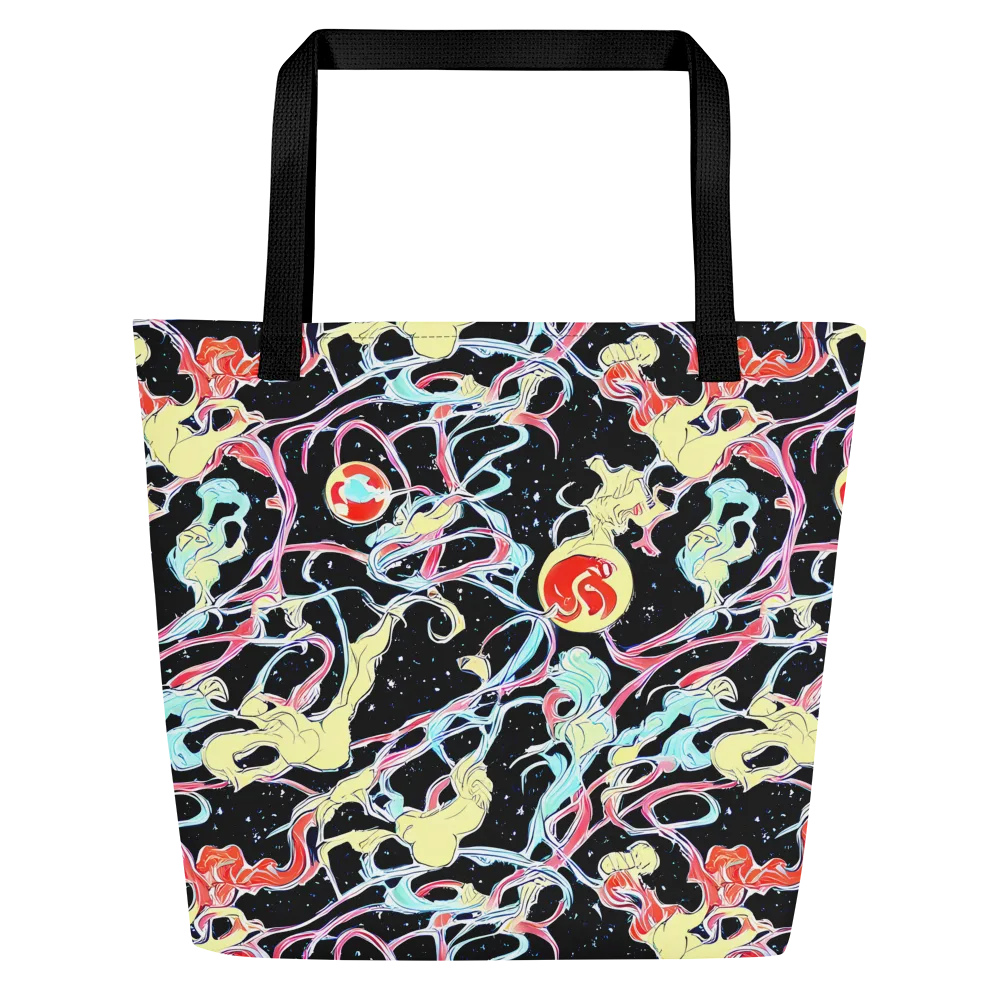 Galactic Whirl on Large Tote Bag W/ Pocket — Front