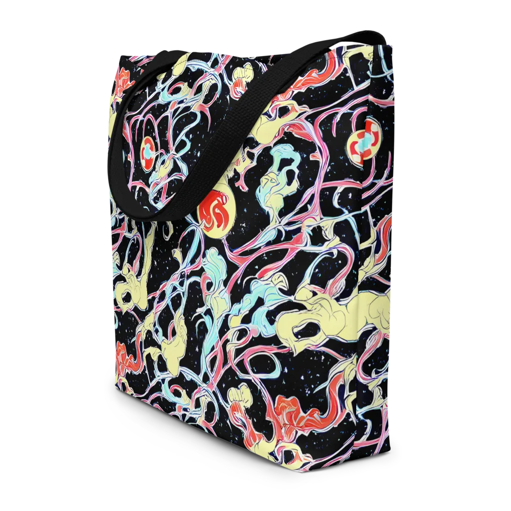 Galactic Whirl on Large Tote Bag W/ Pocket — Front