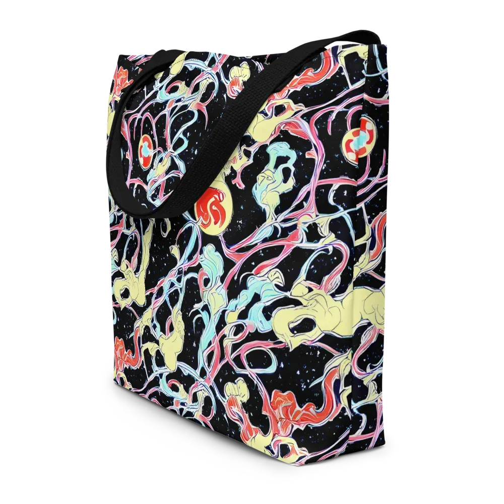 Galactic Whirl on Large Tote Bag W/ Pocket — Front