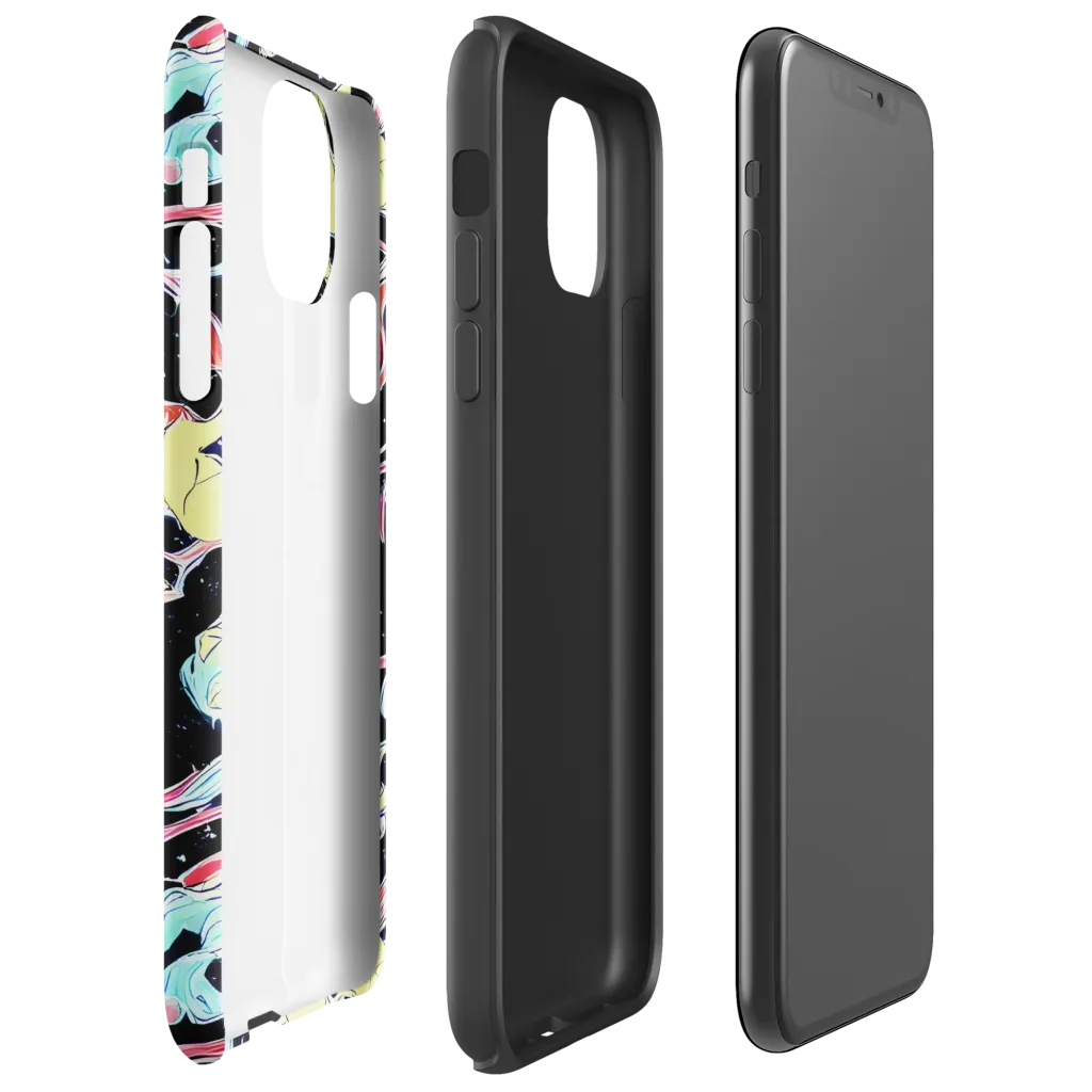 Galactic Whirl on Tough Case for iPhone® — Right
