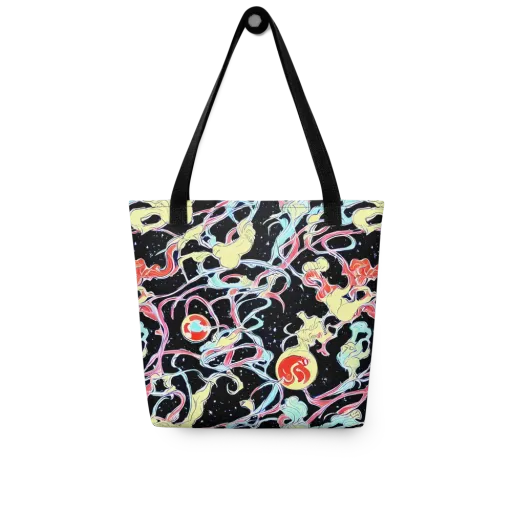 Galactic Whirl on a Tote Bag