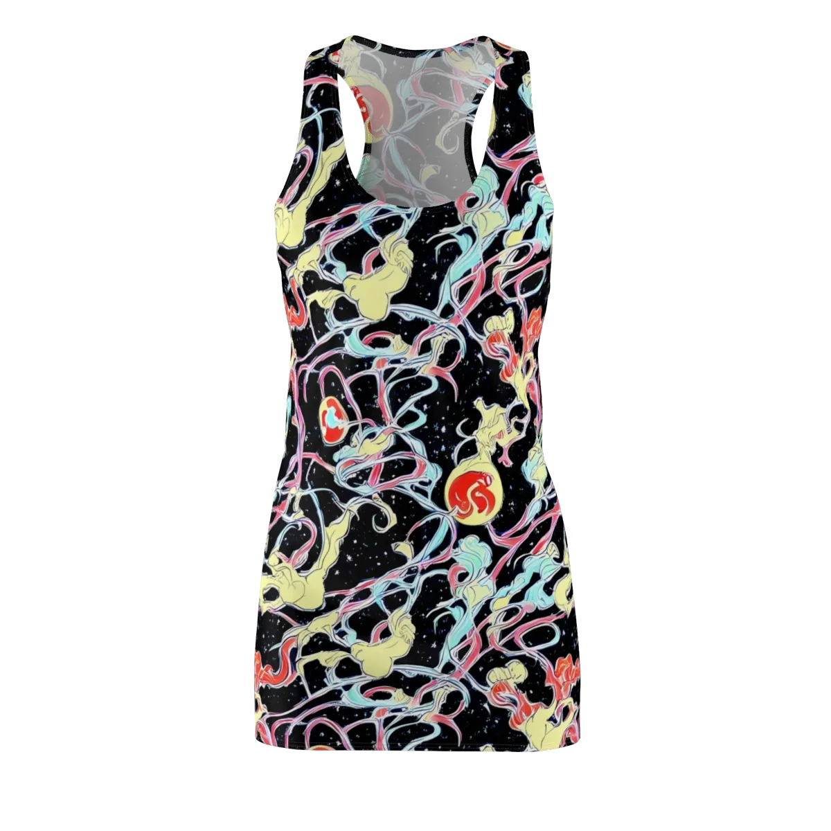 Galactic Whirl on Racerback Dress — Front