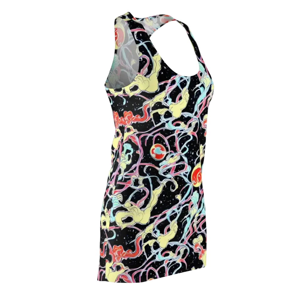 Galactic Whirl on Racerback Dress — Front Side