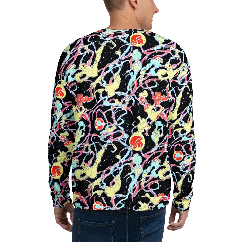Galactic Whirl on Sweatshirt — Back
