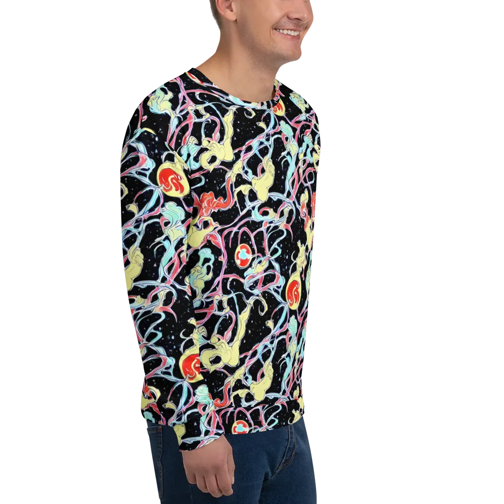 Galactic Whirl on Sweatshirt — Right Front