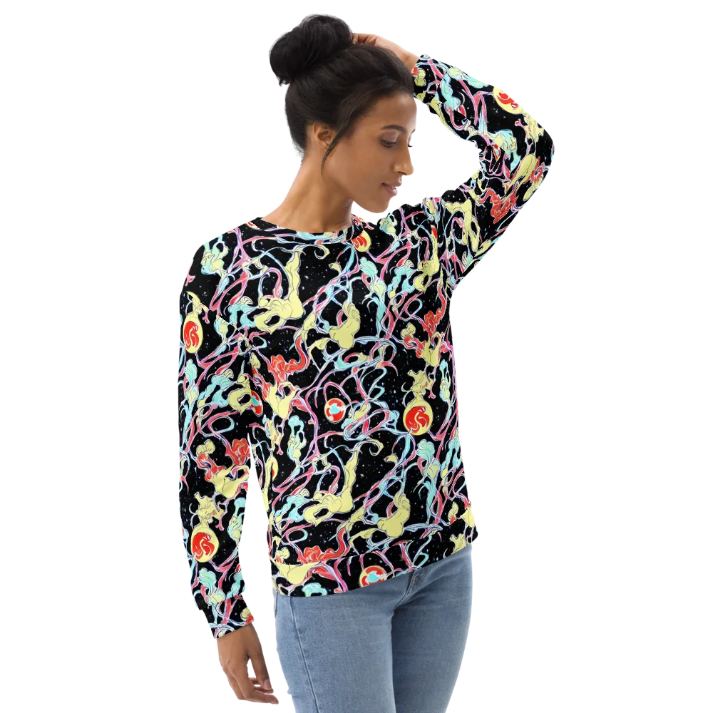 Galactic Whirl on Sweatshirt — Right Front