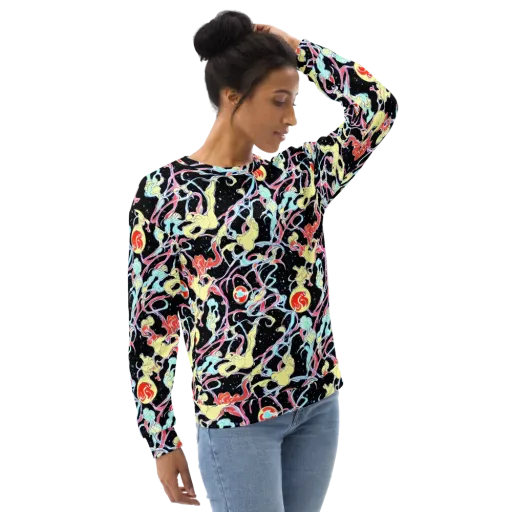 Galactic Whirl on a Sweatshirt