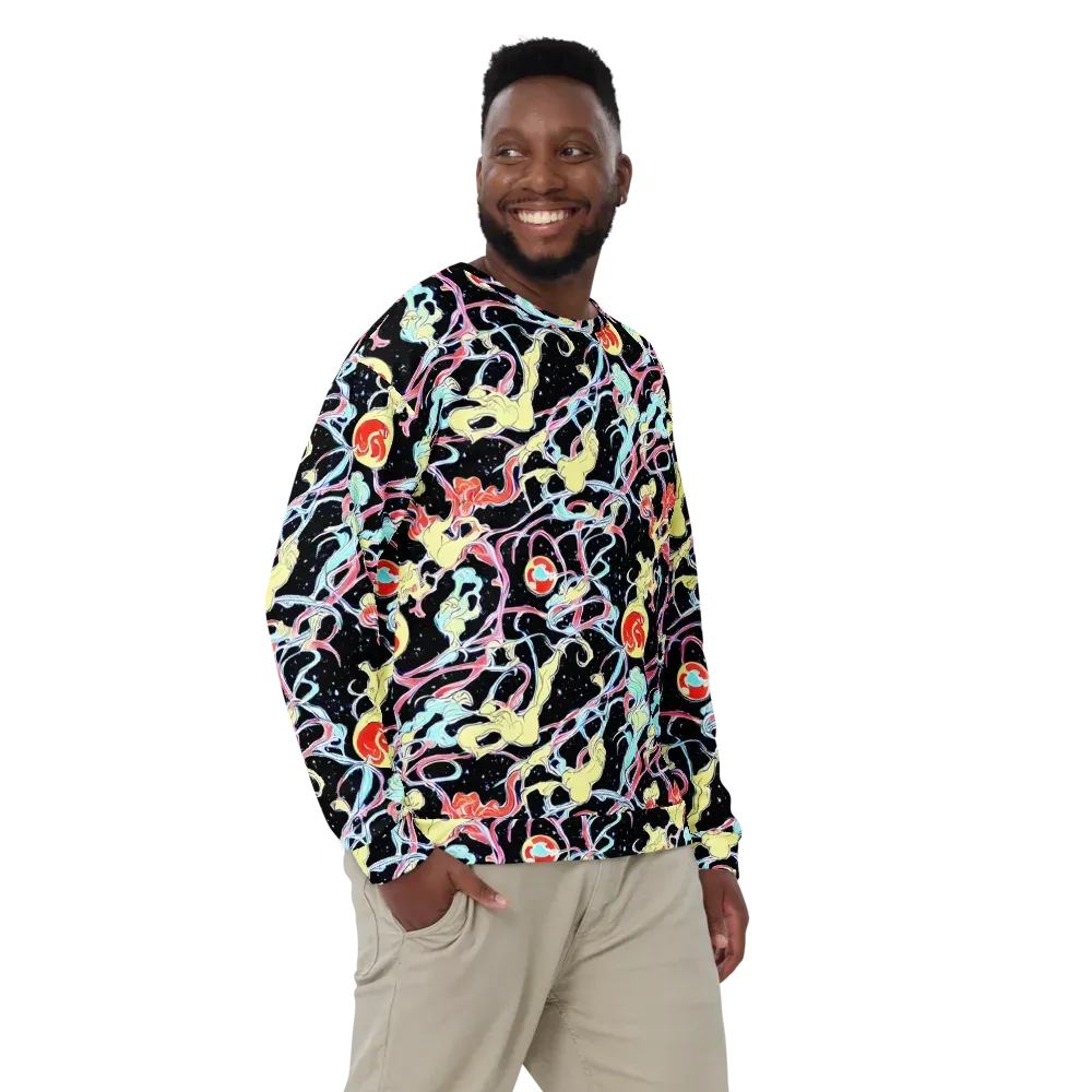 Galactic Whirl on Sweatshirt — Front
