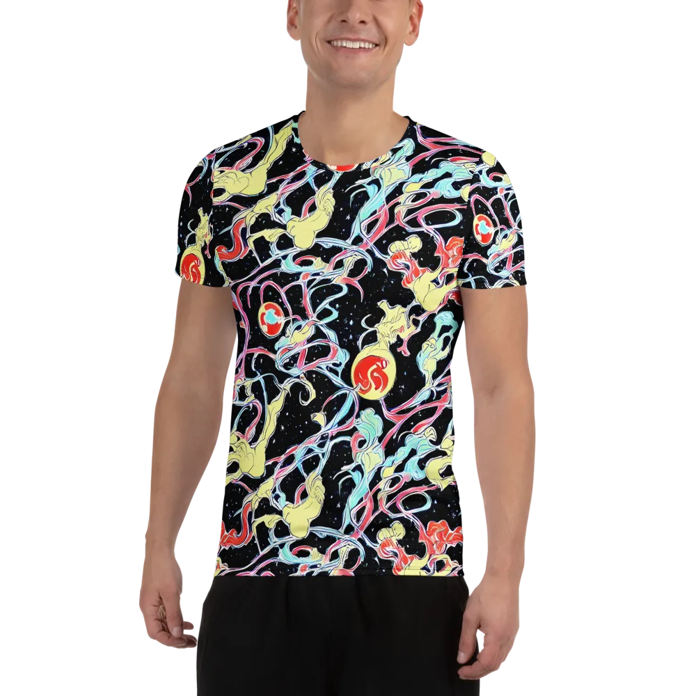 Galactic Whirl on Men's Athletic T-Shirt — Front