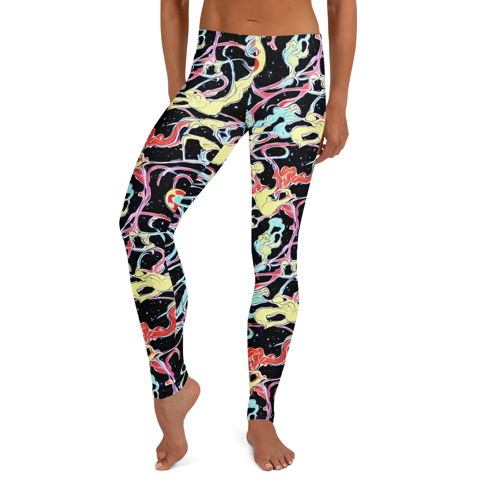 Galactic Whirl on Leggings — Front