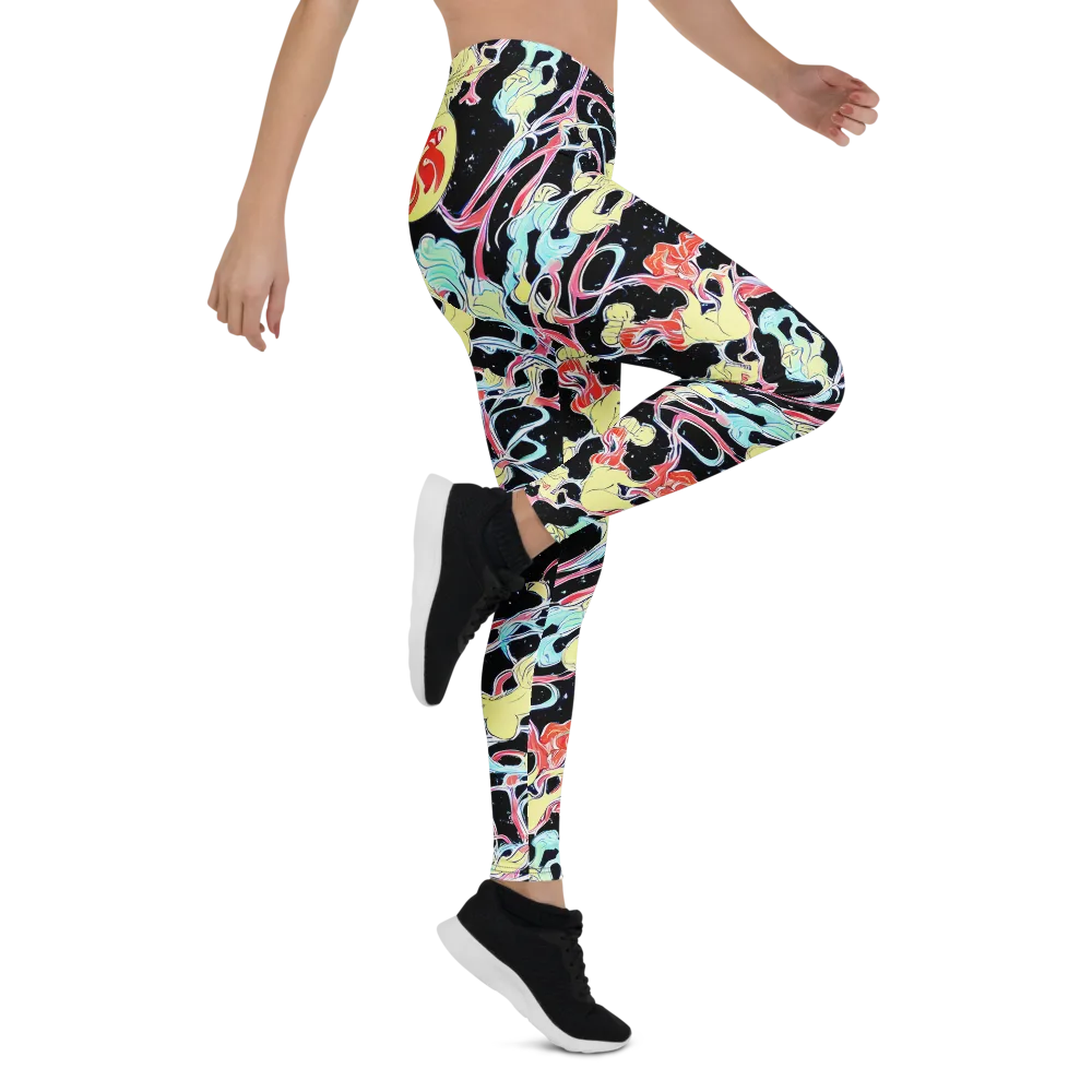 Galactic Whirl on Leggings — Right