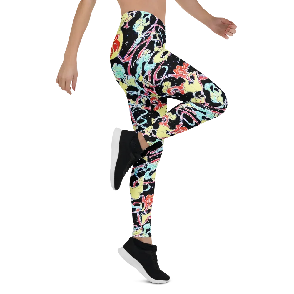 Galactic Whirl on Leggings — Right