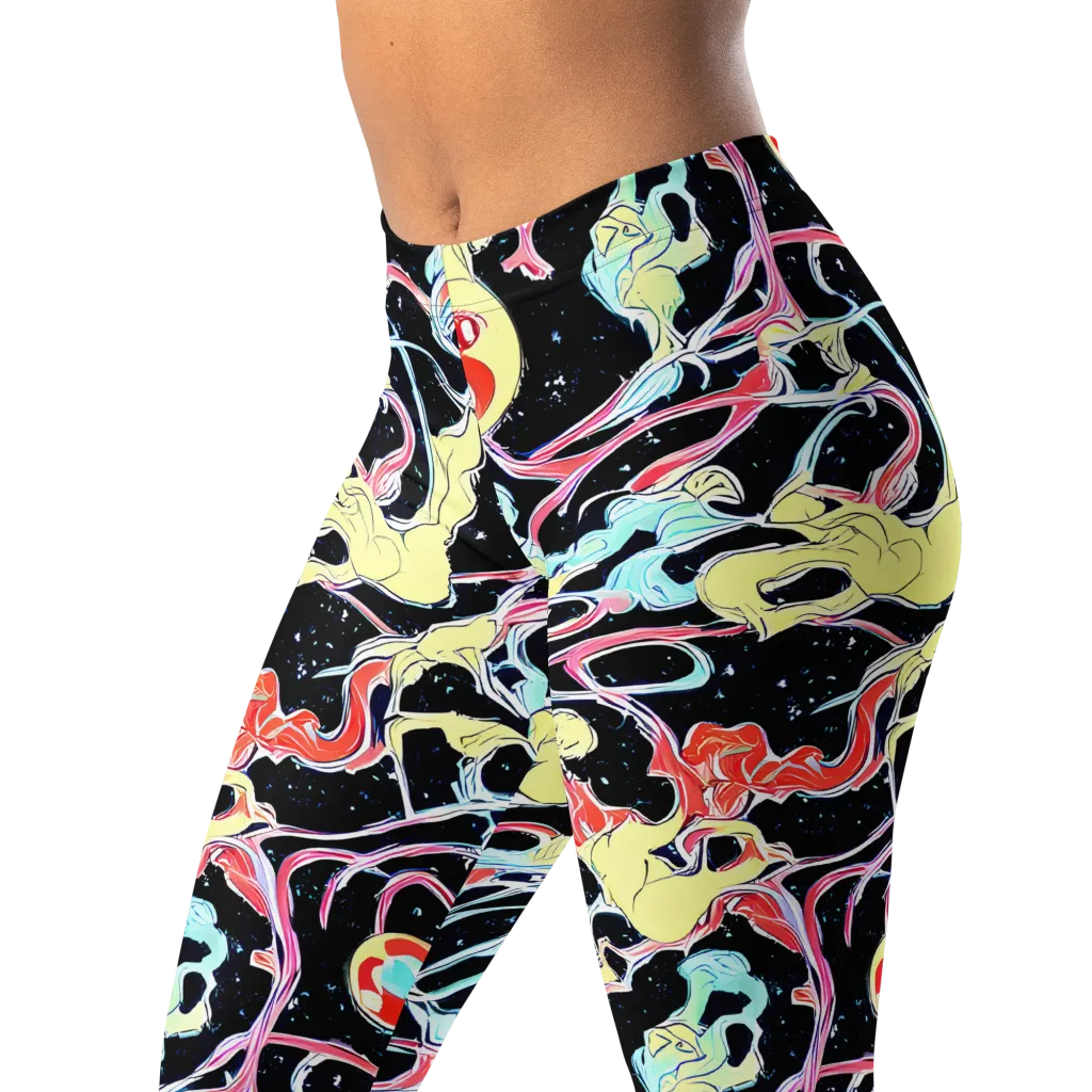 Galactic Whirl on Leggings — Left Front