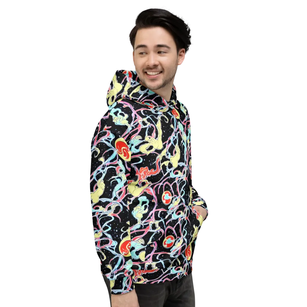 Galactic Whirl on Hoodie — Right