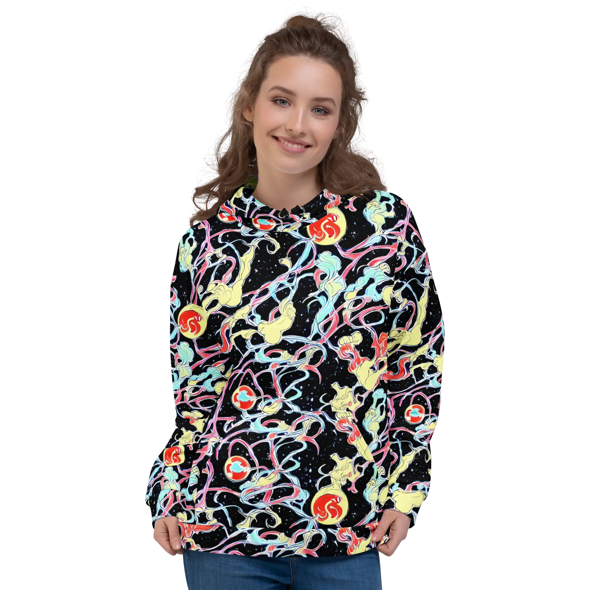 Galactic Whirl on Hoodie — Front