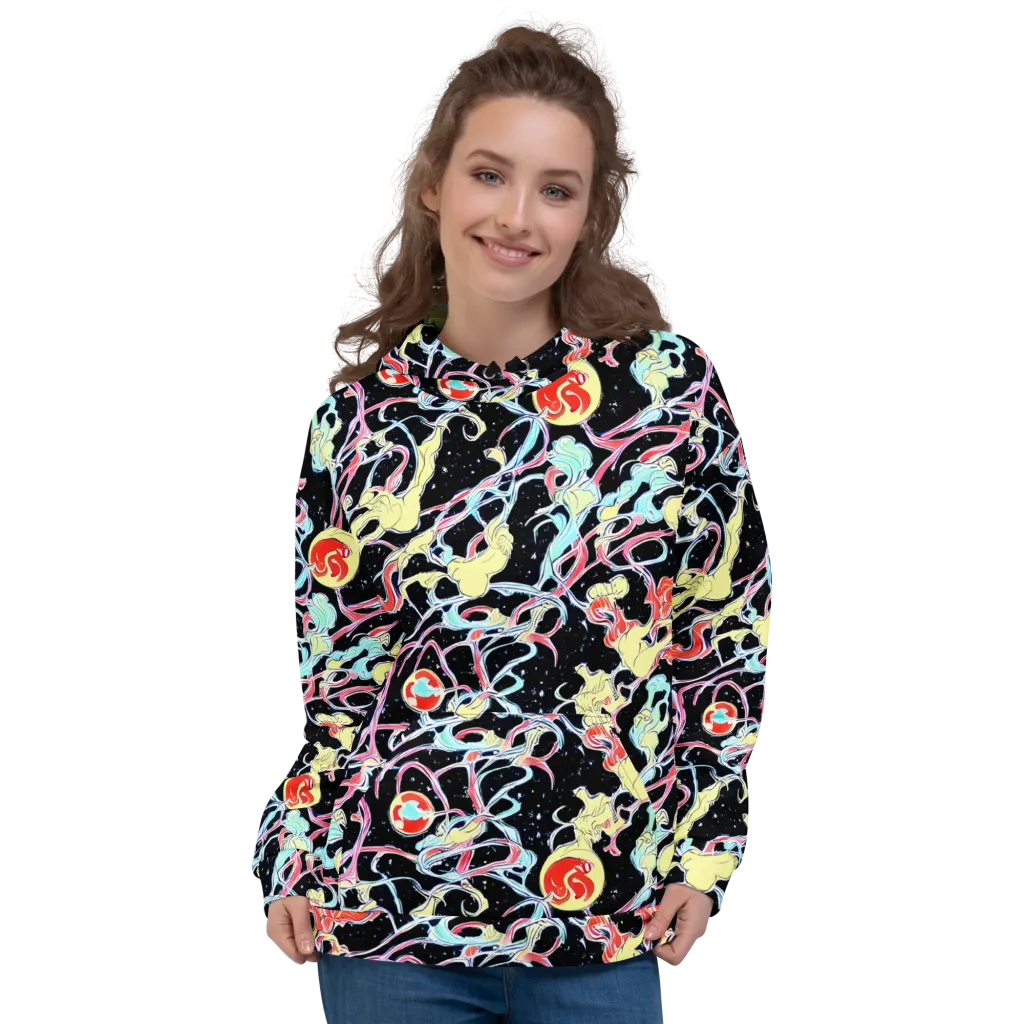 Galactic Whirl on Hoodie — Front