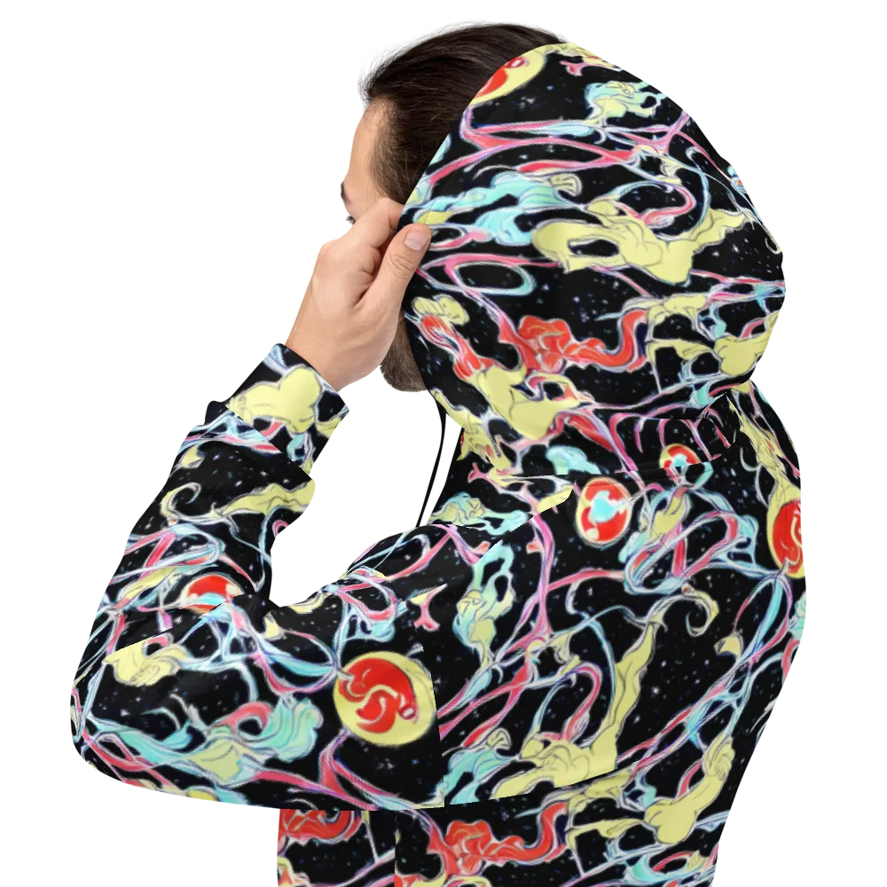 Galactic Whirl on Hoodie — Back