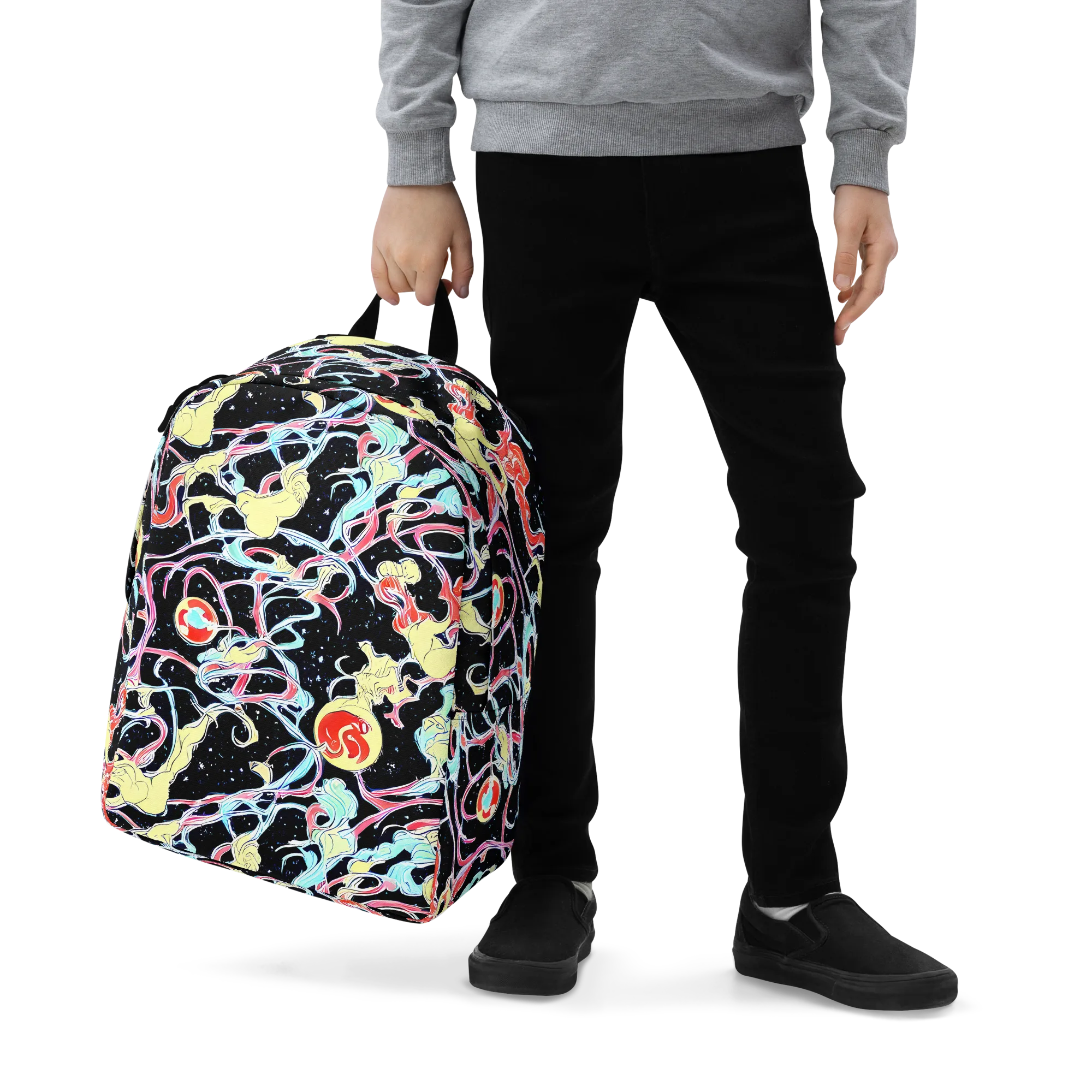 Galactic Whirl on Minimalist Backpack — Zoomed-in