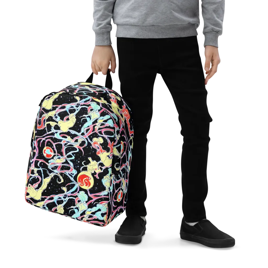 Galactic Whirl on Minimalist Backpack — Zoomed-in