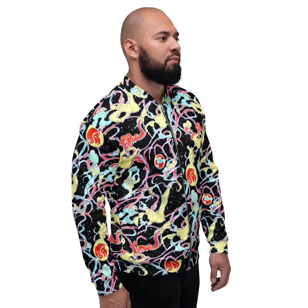 Galactic Whirl on Bomber Jacket — Right