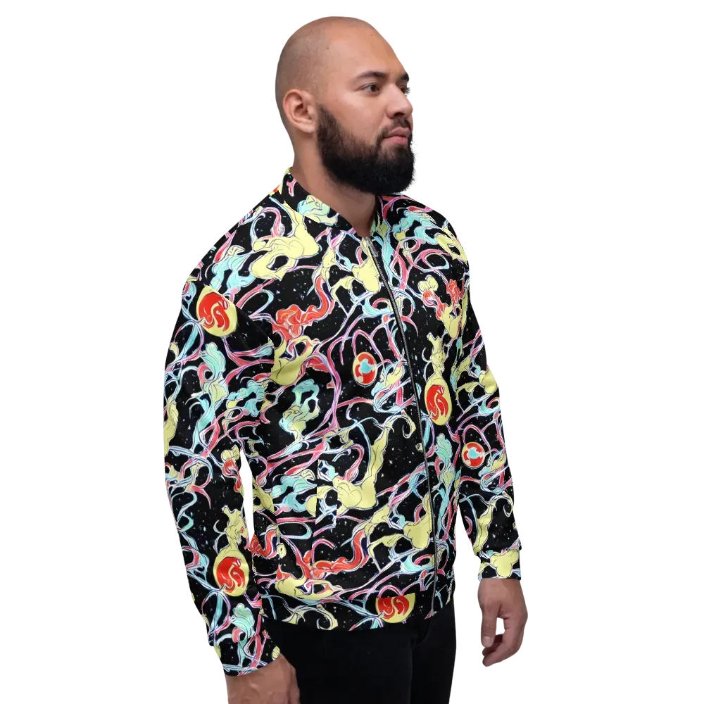 Galactic Whirl on Bomber Jacket — Right