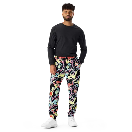 Galactic Whirl on a Men's Joggers