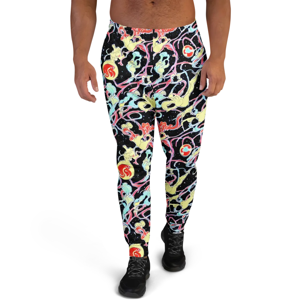 Galactic Whirl on Men's Joggers — Front
