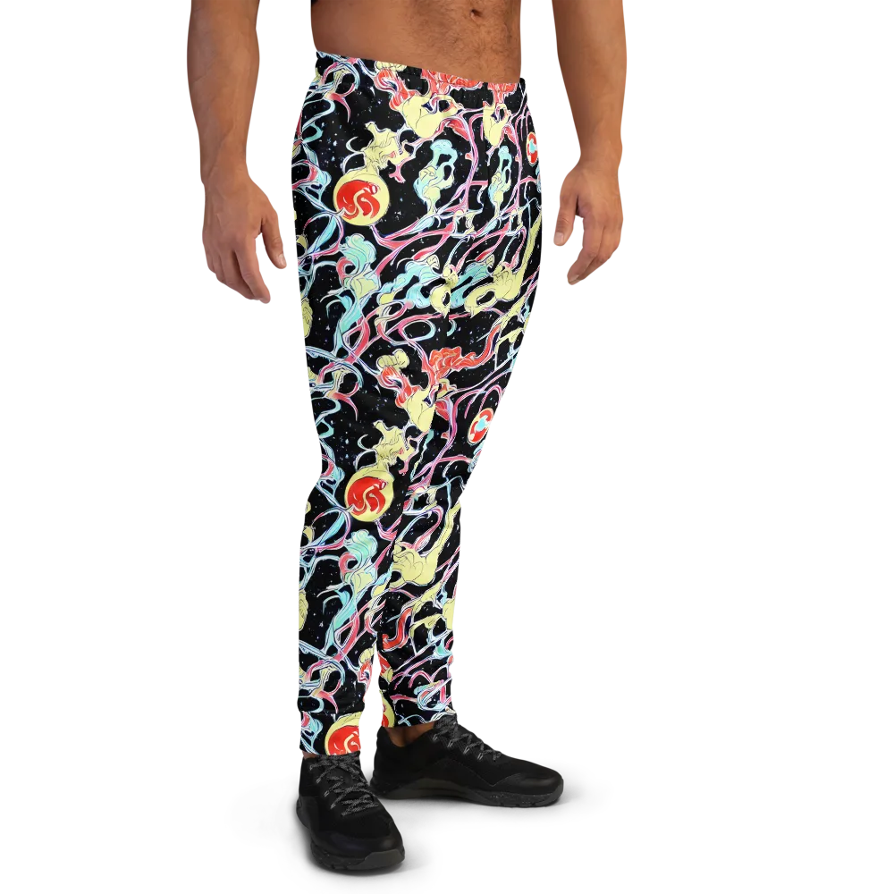 Galactic Whirl on Men's Joggers — Right