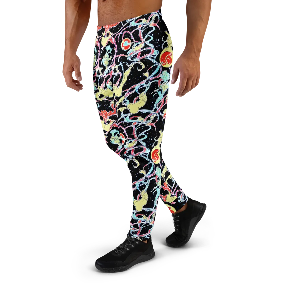 Galactic Whirl on Men's Joggers — Left