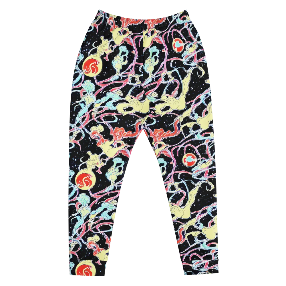Galactic Whirl on Men's Joggers — Front