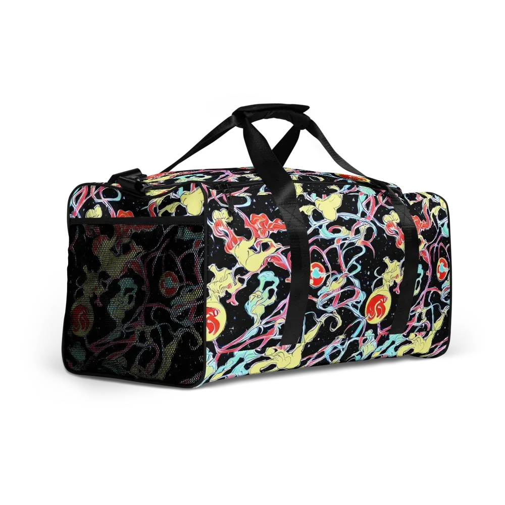 Galactic Whirl on Duffle Bag — Right Front