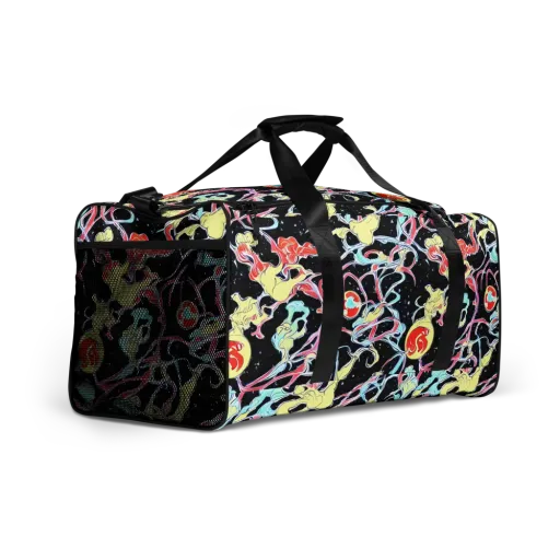 Galactic Whirl on a Duffle Bag