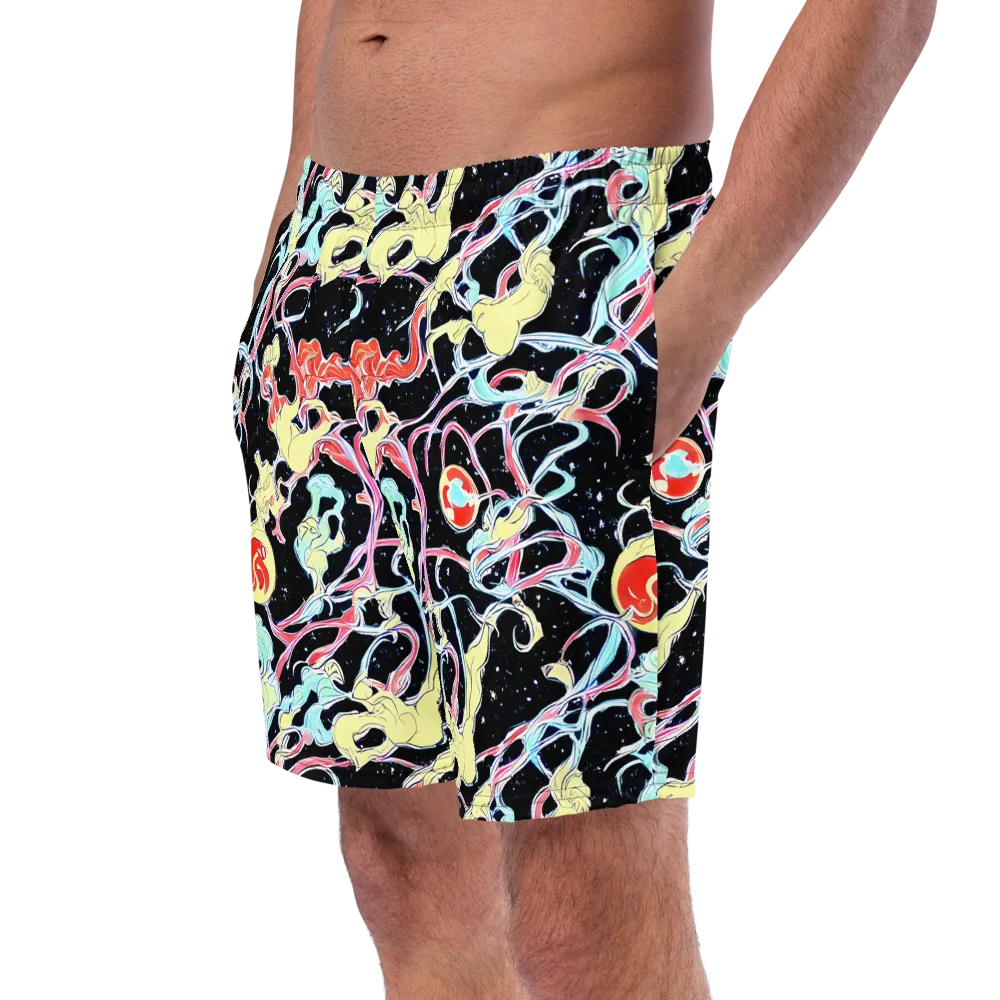 Galactic Whirl on Swim Trunks — Left Front