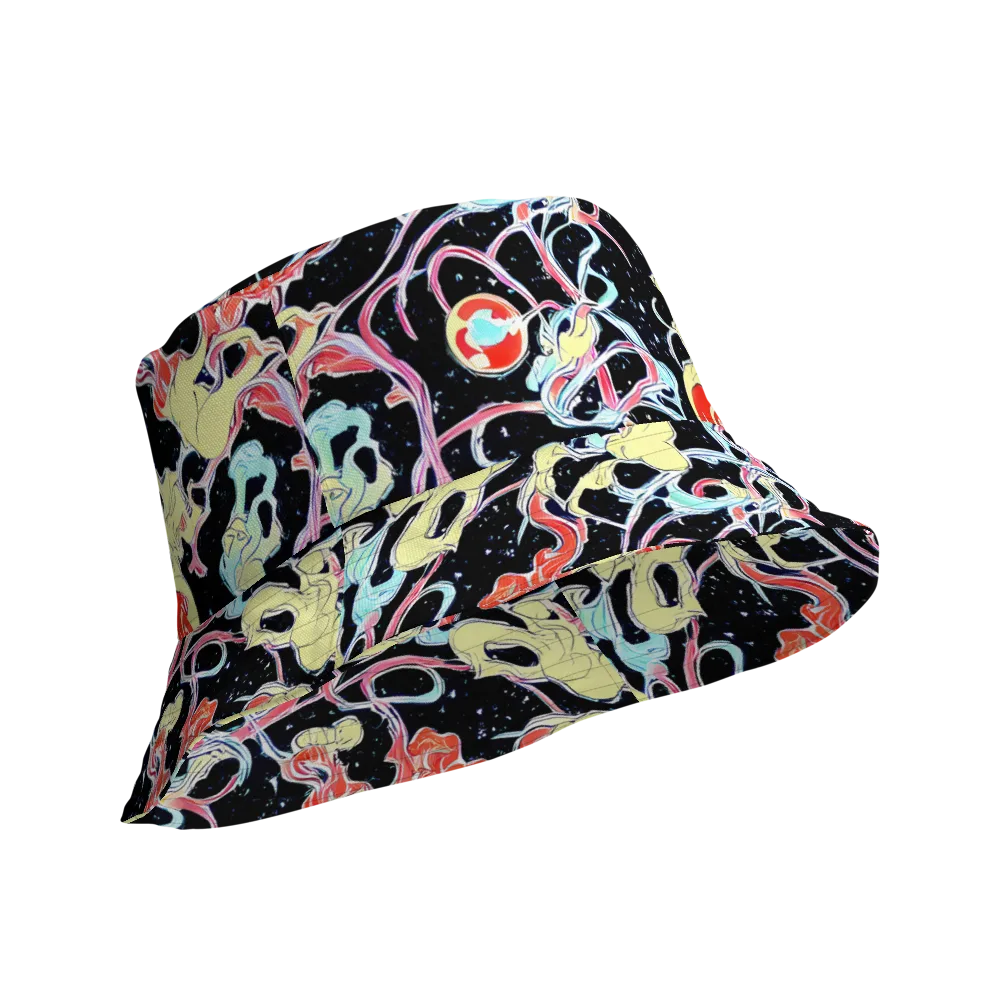 Galactic Whirl on Reversible Bucket Hat — Product details Outside