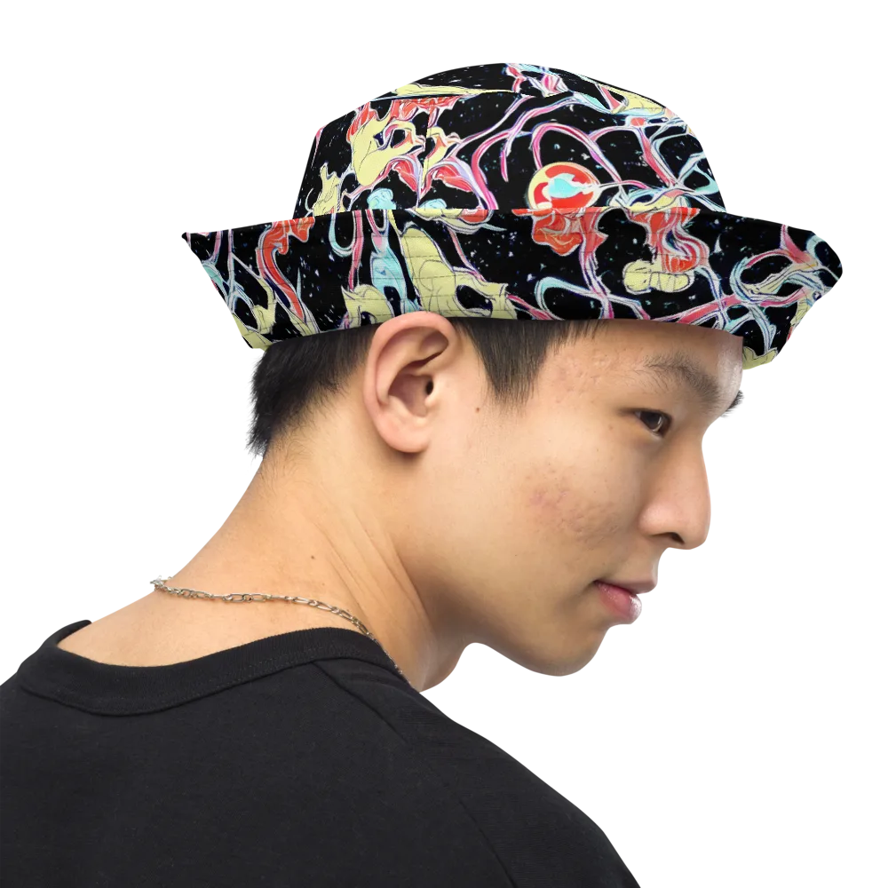 Galactic Whirl on Reversible Bucket Hat — Right Outside