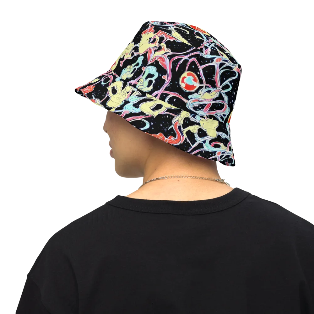 Galactic Whirl on Reversible Bucket Hat — Back Inside