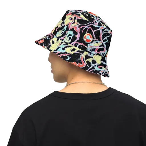 Galactic Whirl on a Reversible Bucket Hat