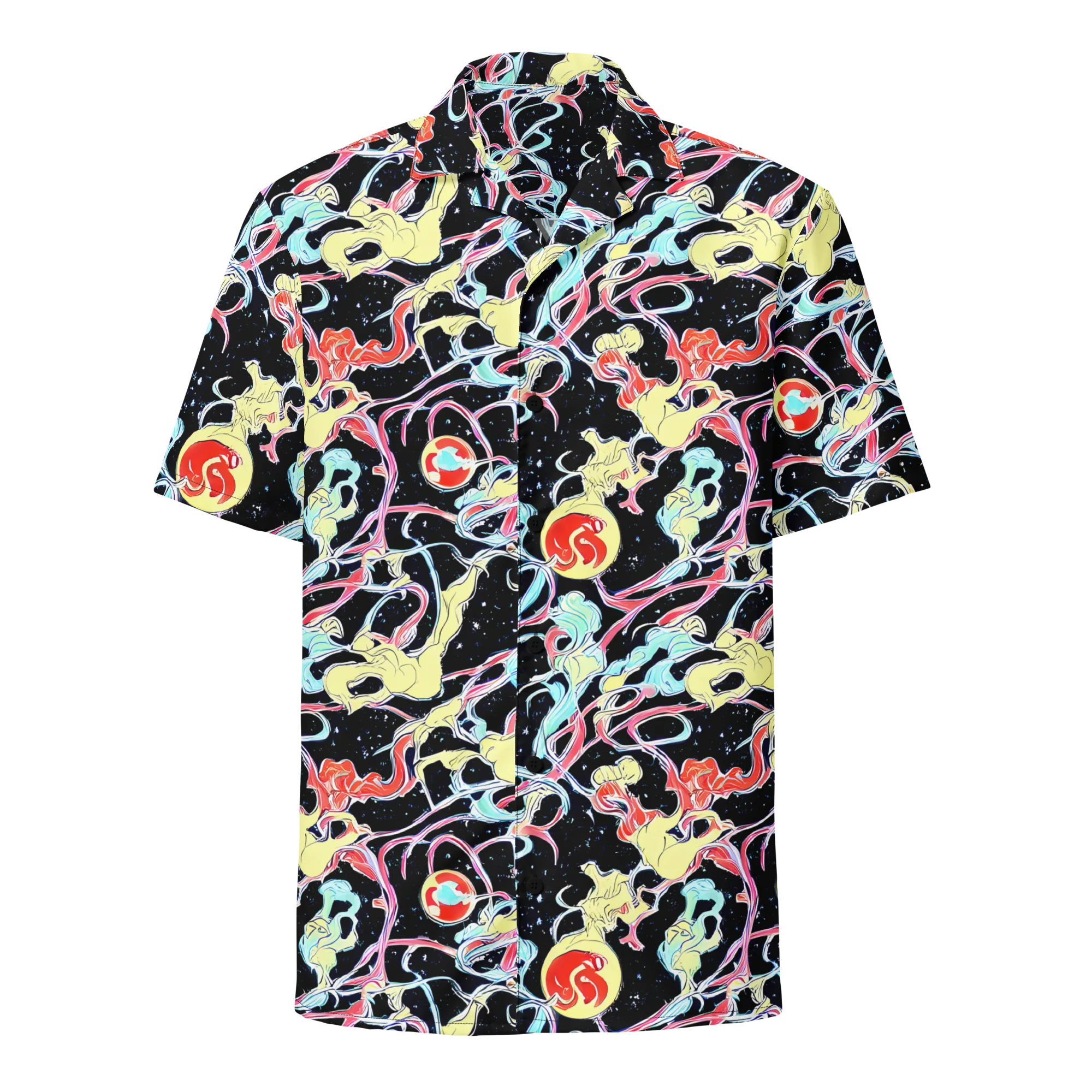Galactic Whirl on Button Shirt — Front