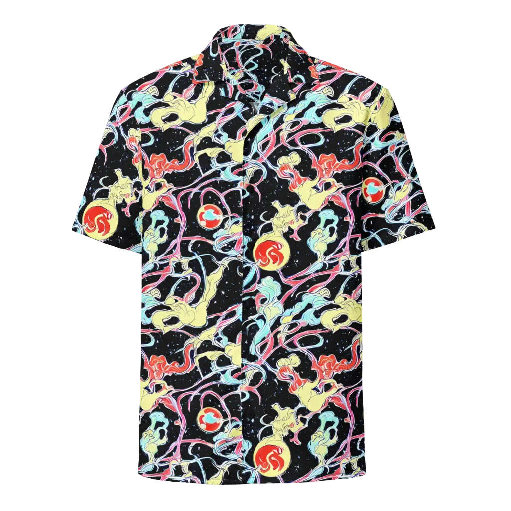 Galactic Whirl on Button Shirt — Front