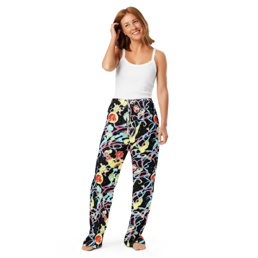 Galactic Whirl on a Women's Pajama Pants