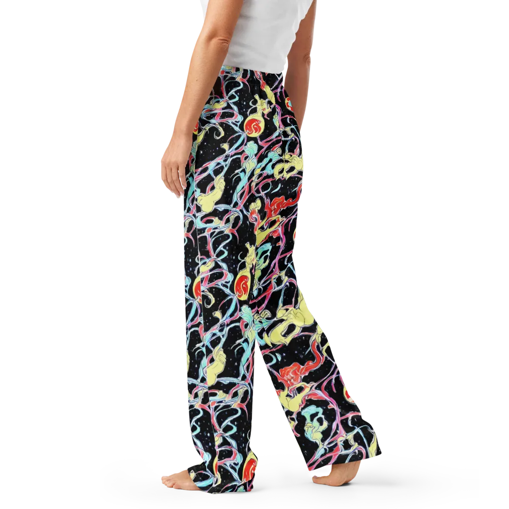 Galactic Whirl on Women's Pajama Pants — Left