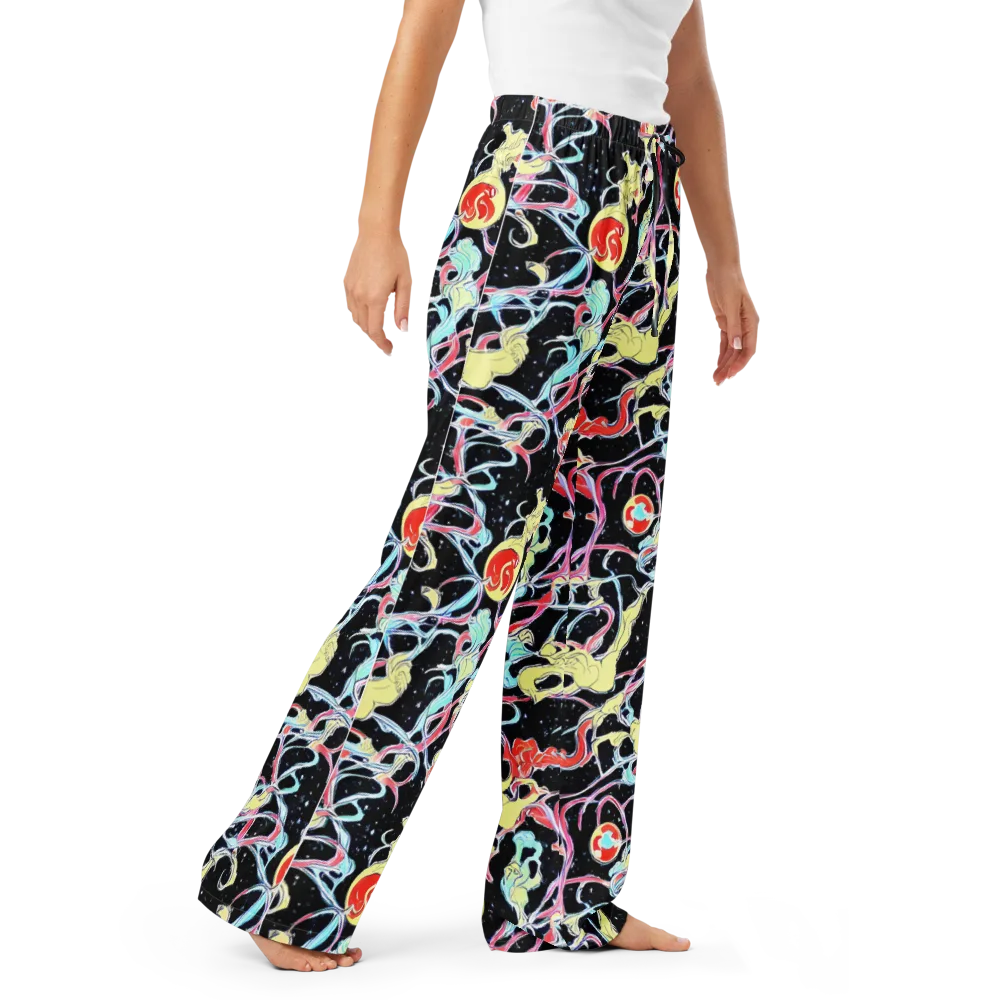 Galactic Whirl on Women's Pajama Pants — Right Front