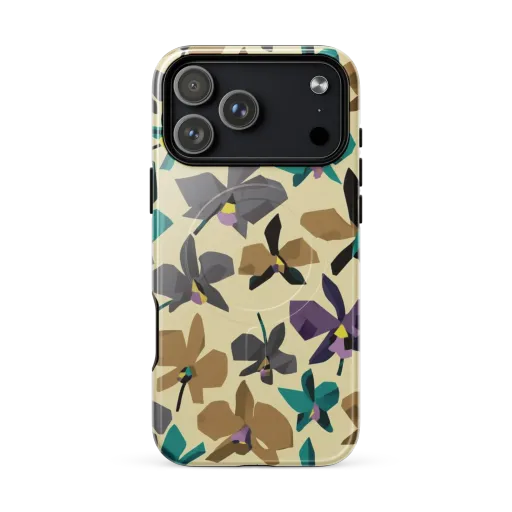 Indigo Petal Circuit on a MagSafe Tough Case for iPhone®